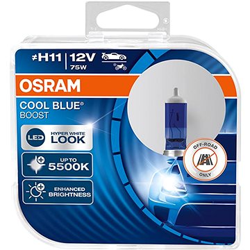 OSRAM Cool Blue Boost "H11",12V, 75W, PGJ19-2 Duobox (62211CBB-HCB)