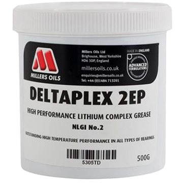 Millers Oils Deltaplex 2 EP Grease 500 g - odolné mazivo pro všeobecné použití včetně ložisek kol (53051)