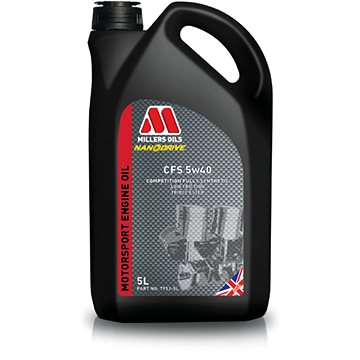 Millers Oils Závodní plně syntetický motorový olej NANODRIVE - CFS 5W-40 5l (79535)