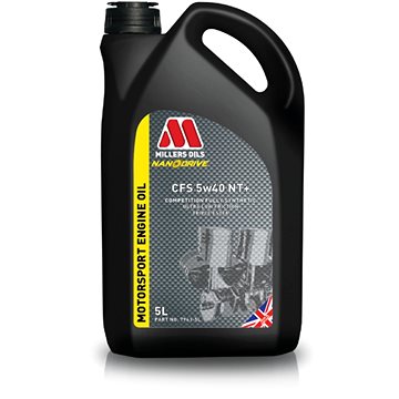 Millers Oils Závodní plně syntetický motorový olej NANODRIVE - CFS 5W-40 NT+ 5l (79635)