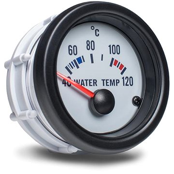 Auto Gauge - ukazatel teploty vody, bílý (AGTWTW-12C)