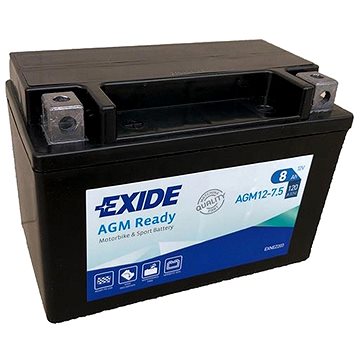 EXIDE BIKE AGM Ready 8Ah, 12V, AGM12-7.5 (YTX9-BS) (AGM12-7.5)