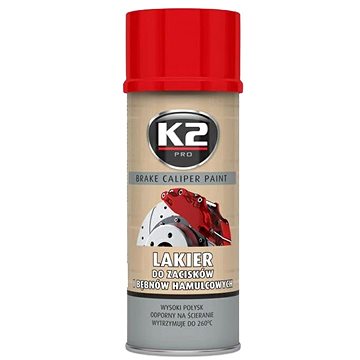 K2 BRAKE CALIPER PAINT 400 ml ČERVENÁ - barva na brzdové třmeny a bubny (5906534012968)