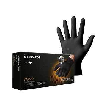 MERCATOR Prémiové rukavice gogrip black 50ks (AUPR326841nad)