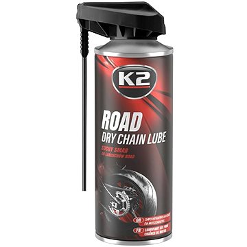 K2 ROAD DRY CHAIN LUBE 400 ml - suché mazivo na řetězy motocyklů (5906534016355)