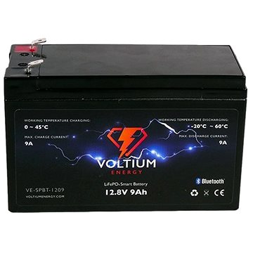 Voltium Energy LiFePO4 smart baterie VE-SPBT-1209, 12V, 9Ah (VE-SPBT-1209)