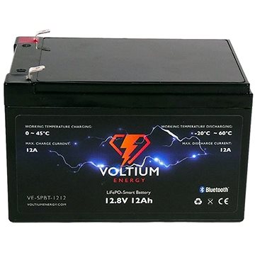 Voltium Energy LiFePO4 smart baterie VE-SPBT-1212, 12V, 12Ah (VE-SPBT-1212)