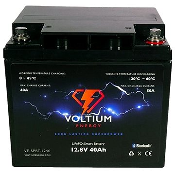 Voltium Energy LiFePO4 smart baterie VE-SPBT-1240, 12V, 40Ah (VE-SPBT-1240)
