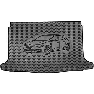 ACI RENAULT Mégane 16- gumová vložka do kufru s ilustrací vozu černá Hatchback (4407X01C)