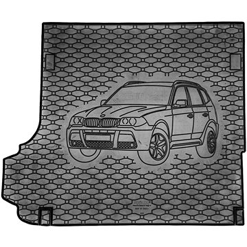 ACI BMW X3 E83 04-06 gumová vložka černá do kufru s ilustrací vozu (0680X01C)