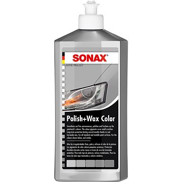 SONAX Polish & Wax COLOR stříbrnošedá, 500ml (296300)