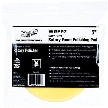 Meguiar's Soft Buff Rotary Foam Polishing Disc 7" (WRFP7)