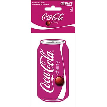 Airpure Coca-Cola závěsná vůně, vůně Coca Cola Cherry - plechovka (CC-PC-C-736)