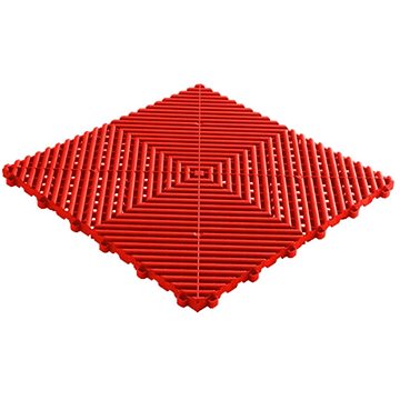 Swisstrax dlaždice modulární podlahy typu Ribtrax Pro 40×40 cm barva Racing Red červená (10001007A)