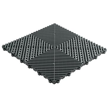 Swisstrax dlaždice modulární podlahy typu Ribtrax Pro 40×40 cm barva Slate Grey šedá (10001004A)