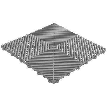 Swisstrax dlaždice modulární podlahy typu Ribtrax Pro 40×40 cm barva Pearl Silver stříbrná (10001006A)