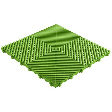 Swisstrax dlaždice modulární podlahy typu Ribtrax Pro 40×40 cm barva Techno Green zelená (10001015A)