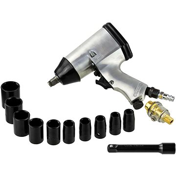 GEKO pneumatický rázový utahovák 1/2" s ořechy 15 ks (G00580)