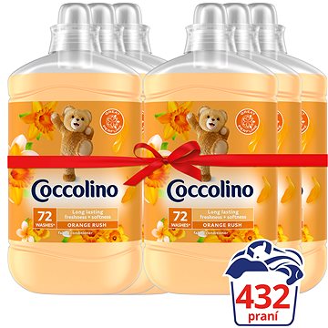 COCCOLINO Orange Rush 6 × 1,8 l (432 praní) (AVI163s6)