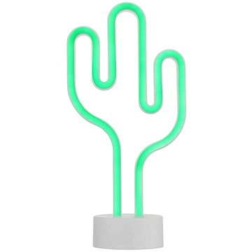 Aca Lighting Neonová lampička - Kaktus, 3 × AA baterie, IP20 (X04455315)