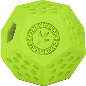 Kiwi Walker Gumová hračka DODECABALL s dírou na pamlsky, Maxi 8cm, Zelená (RUB-250)