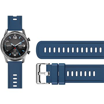 Aligator Watch 22 mm silikonový řemínek modrý (22AW0004)