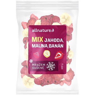 Allnature Mix lyofilizovaného ovoce - jahoda, malina, banán 100 g (16155 V)