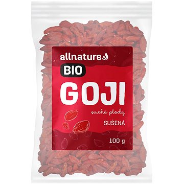 Allnature Goji - Kustovnice čínská sušená BIO 100 g (13164 V)