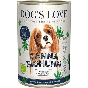 Dog's Love Canna Bio Kuře Adult 400g (9120063683192)