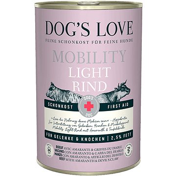 Dog's Love DOC Light Mobility hovězí 400g (9120063683406)