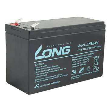 Long baterie 12V 8,5Ah F2 HighRate LongLife 9 let (WPL1235W) (PBLO-12V008,5-F2AHL)