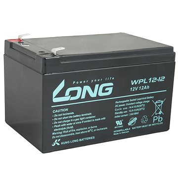 Long baterie 12V 12Ah F2 LongLife 9 let (WPL12-12) (PBLO-12V012-F2AL)
