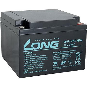 Long baterie 12V 26Ah M5 LongLife 12 let (WPL26-12N) (PBLO-12V026-F6AL)