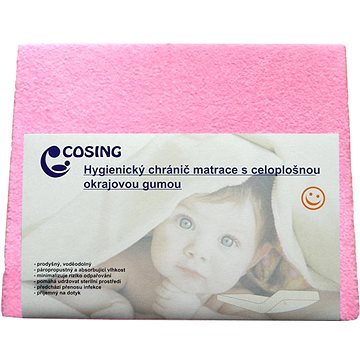 COSING Hygienický chránič s membránou 120 × 60 cm - růžová (8595608802214)