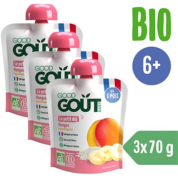 Good Gout BIO Mangová snídaně 3× 70 g (8594200260583)