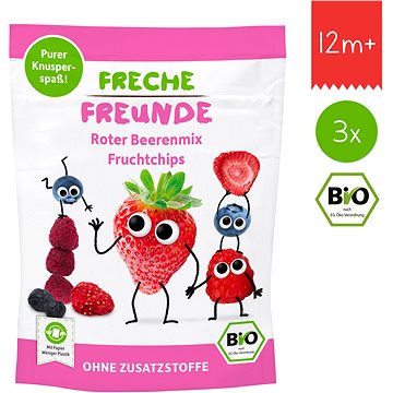 Freche Freunde BIO Ovocné chipsy - Lesní plody mix 3× 10 g (0745110150008)