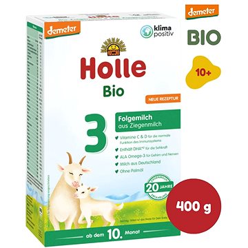 HOLLE BIO Dětská mléčná výživa na bázi kozího mléka 3 - 1× 400 g (7640161878310)