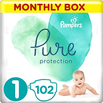 PAMPERS Pure Protection vel. 1 (102 ks) (8001090971982)