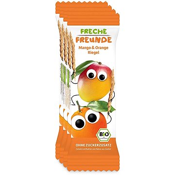 Freche Freunde BIO Ovocná tyčinka - Mango a pomeranč 4× 23 g (4260249144347)