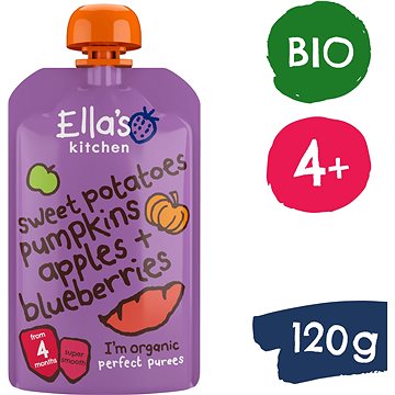 Ella's Kitchen BIO Batáty, dýně a jablko (120 g) (5060107330306)