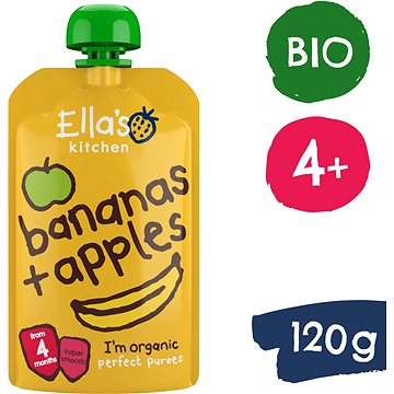 Ella's Kitchen BIO Jablko a banán (120 g) (5060107330276)