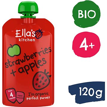 Ella's Kitchen BIO Jahoda a jablko (120 g) (5060107330368)