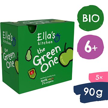 Ella's Kitchen BIO Green One Kiwi s jablkem a banánem (5× 90 g) (5060107330405)