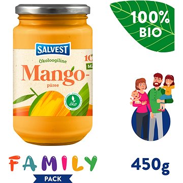 SALVEST Family BIO Mango 100% (450 g) (4740073075753)