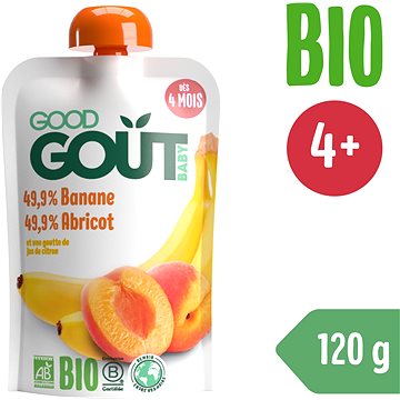 Good Gout BIO Meruňka s banánem (120 g) (3760269312760)
