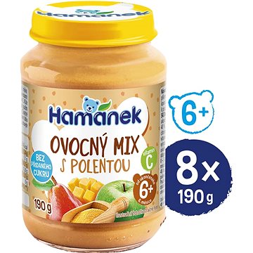 HAMÁNEK Ovocný mix s polentou 8× 190 g (18595139799646)