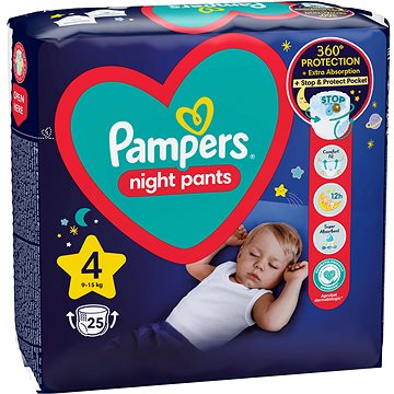 PAMPERS Night Pants vel. 4 (25 ks) (8006540234709)