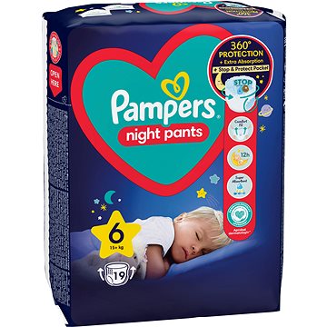 PAMPERS Night Pants vel. 6 (19 ks) (8006540234761)
