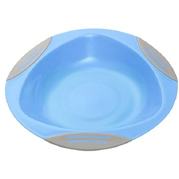 BabyOno dětský talíř s přísavkou, modrá (5901435411094)