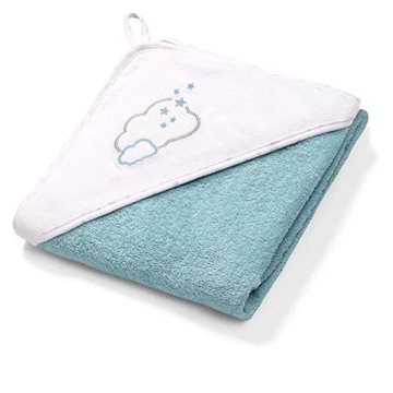 BabyOno froté ručník s kapucí 100 × 100 cm, modrá (5901435411650)